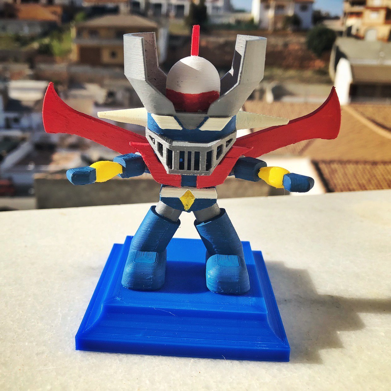 🎨 Mazinger Z funko pop. Multi color print with one extruder